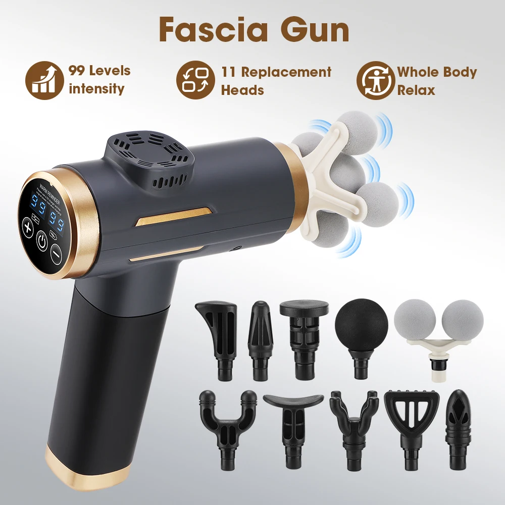 Massage Gun Deep Tissue - Electric Fascia Gun 24W 99 Gear
