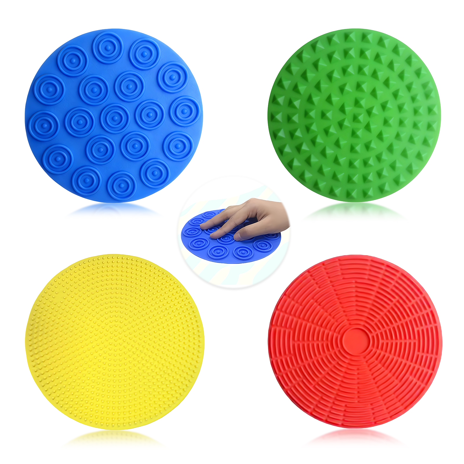 Silicone Sensory Mat,Tactile D - огляд і ціна Acupressure Mat Set
