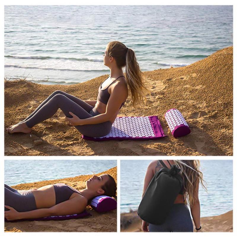 1 Set Acupressure Yoga Mat Cus - огляд і ціна Acupressure Mat Set