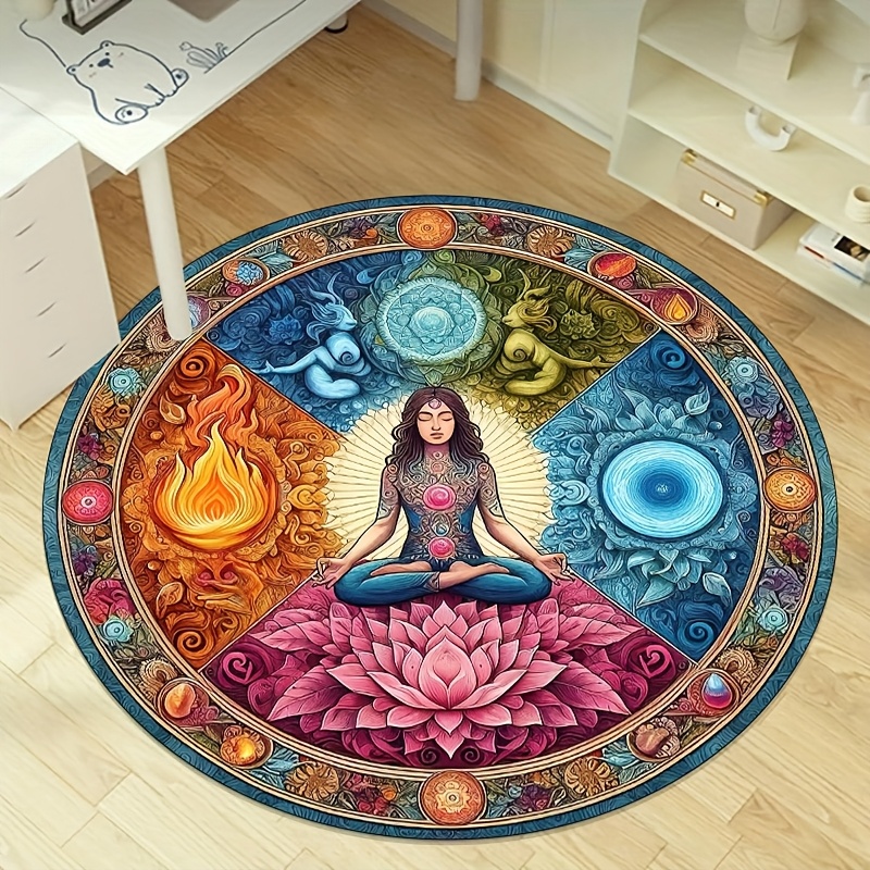 Chakra Lotus Round Rug Water & - огляд і ціна Acupressure Mat Set