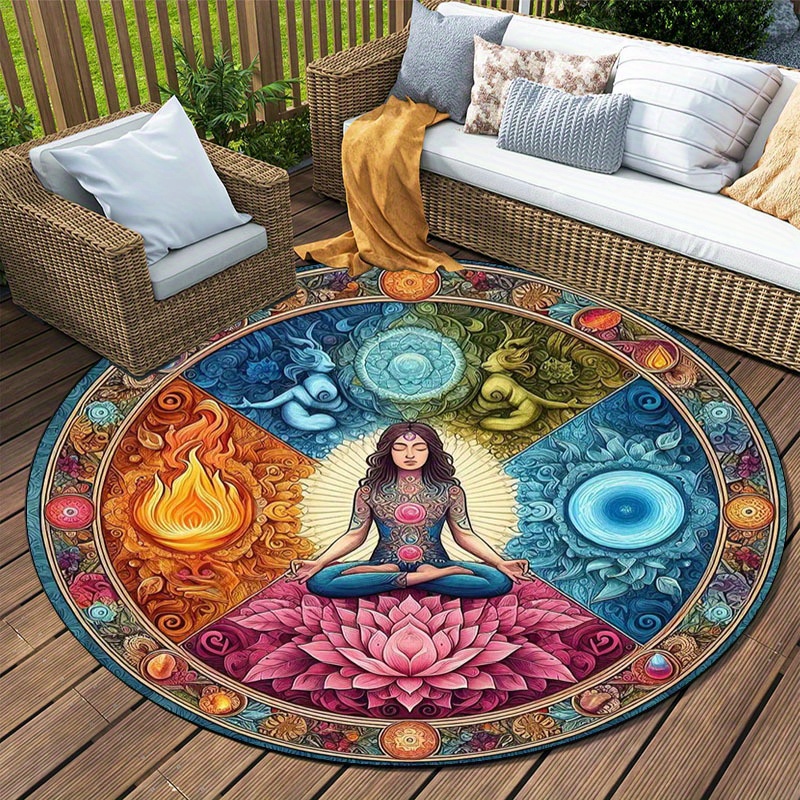 Chakra Lotus Round Rug Water & - огляд і ціна Acupressure Mat Set