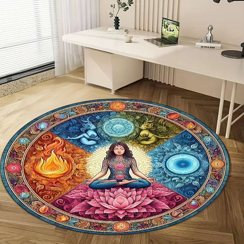 Chakra Lotus Round Rug Water & - огляд і ціна Acupressure Mat Set